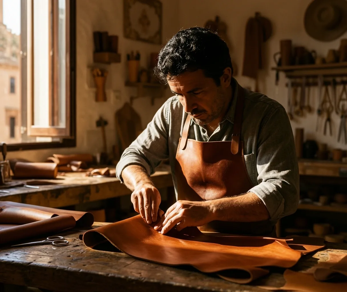 Profesional trabajando en su taller